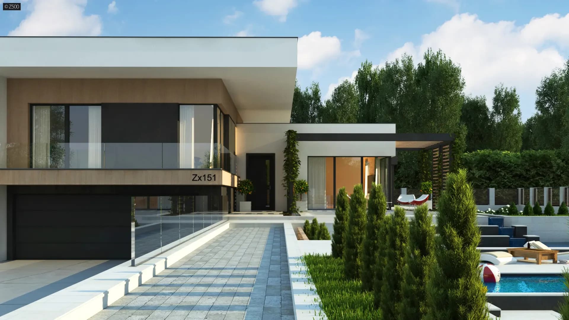 Zx151 maja – välisvaade