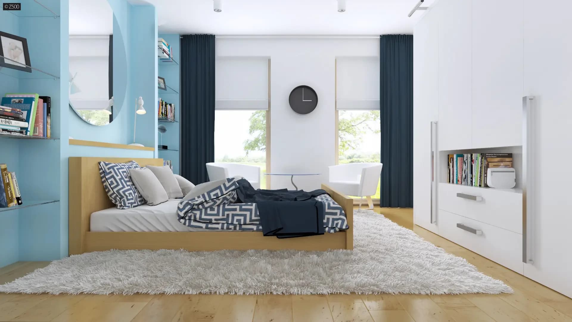 Zx35 GL maja – sisevaade magamistuba